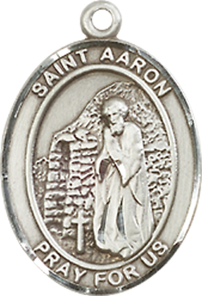 Sterling Silver Saint Aaron Medal