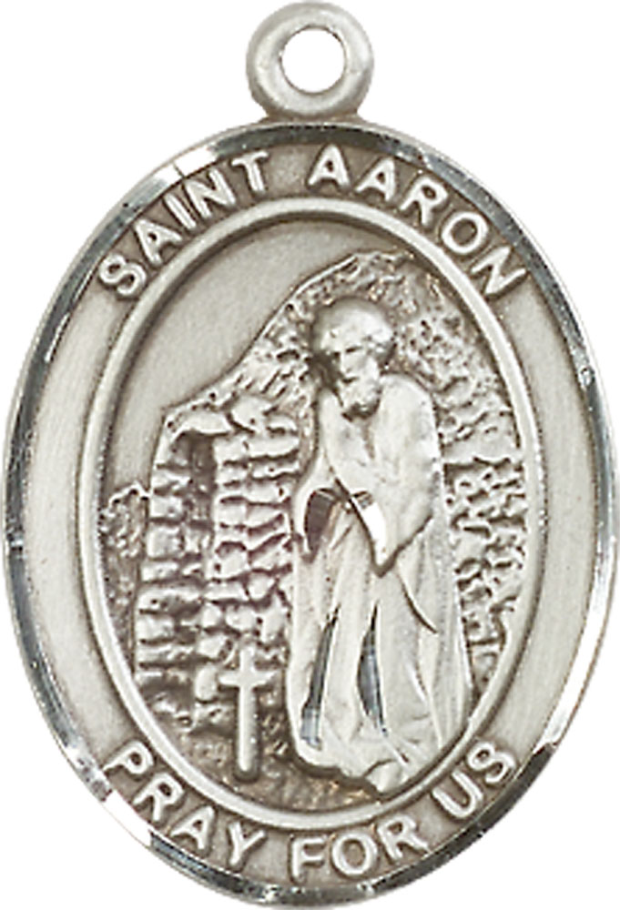 Sterling Silver Saint Aaron Medal