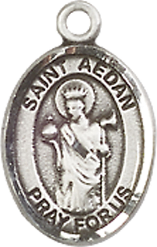 Sterling Silver Saint Aedan of Ferns Medal