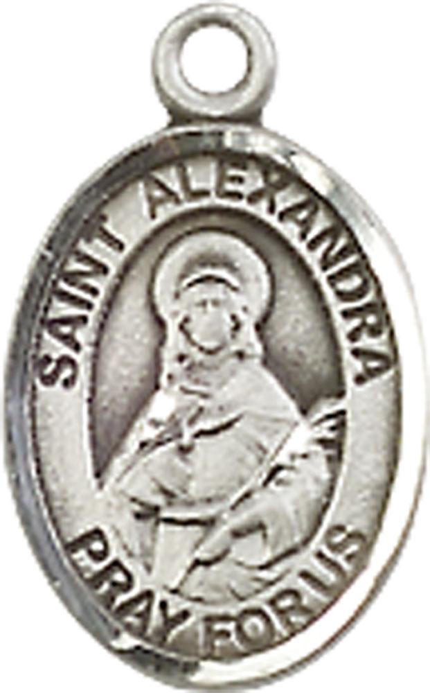 Sterling Silver Saint Alexandra Medal