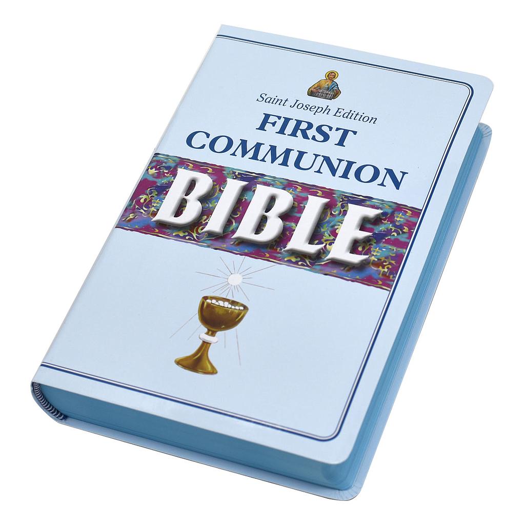 St. Joseph First Communion Bible  blue