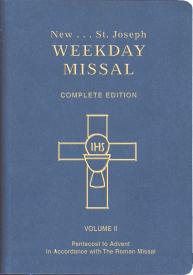 St. Joseph Weekday Missal (Vol. Ii/Pente