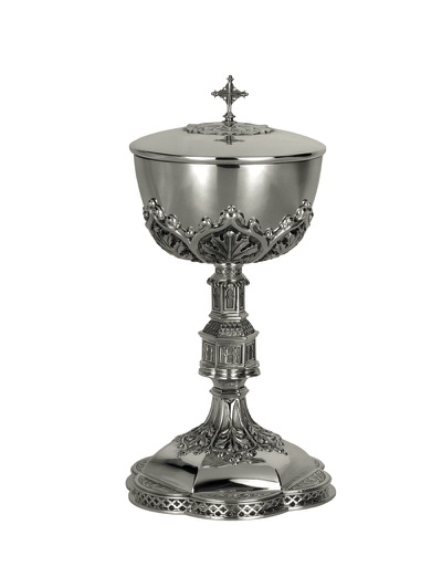 Ciborium 11&quot;, All Sterling, Gold Lined