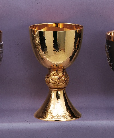 Brass Goldplated Chalice &amp; Paten