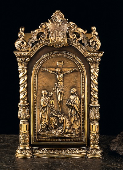 Baroque Tabernacle, Gold Plated, 20&quot;H