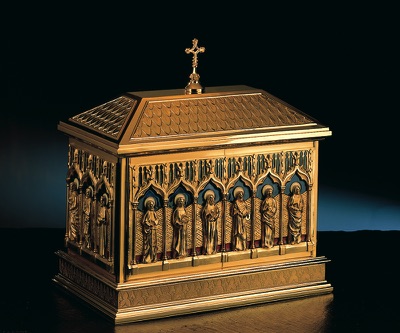 Gold Plated, Enameled Tabernacle