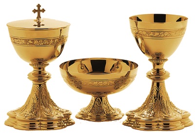 Chalice With Sterling Cup.  Scale Paten