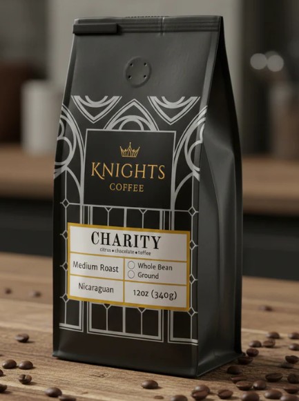 Charity 12oz Ground - Knights Coffee