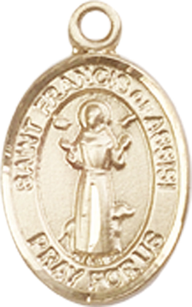 14kt Gold Filled Saint Francis of Assisi Medal
