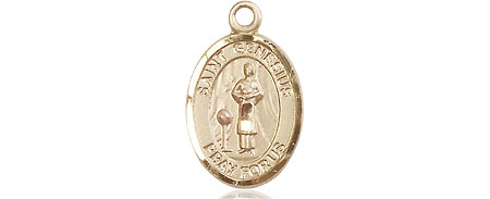 14kt Gold Filled Saint Genesius of Rome Medal