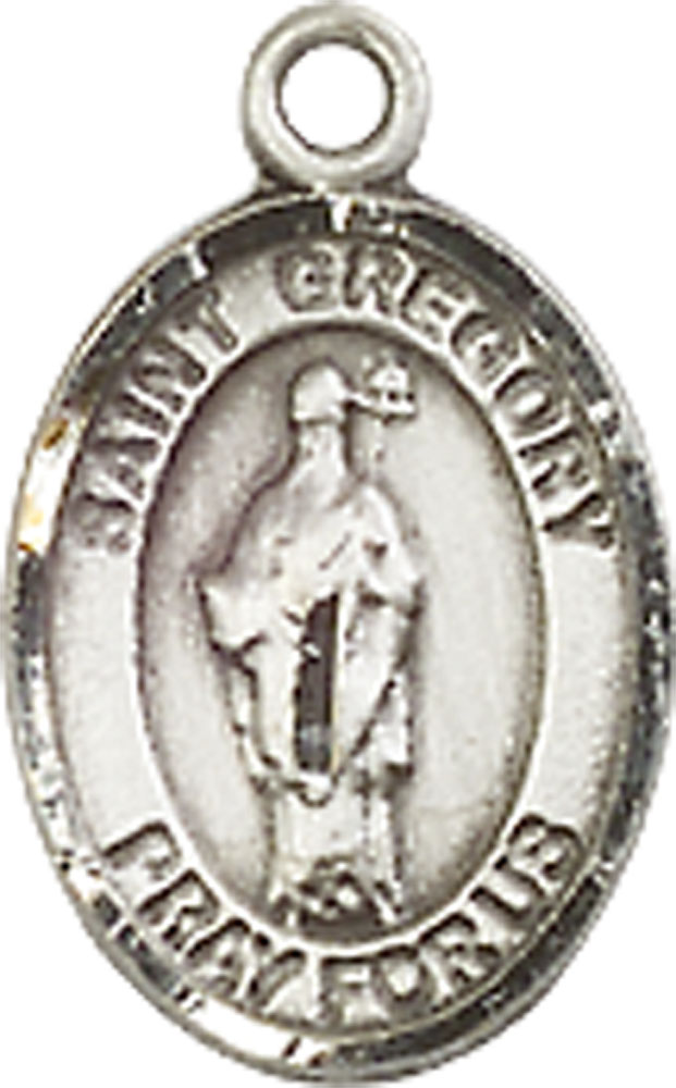 Sterling Silver Saint Gregory the Great Medal