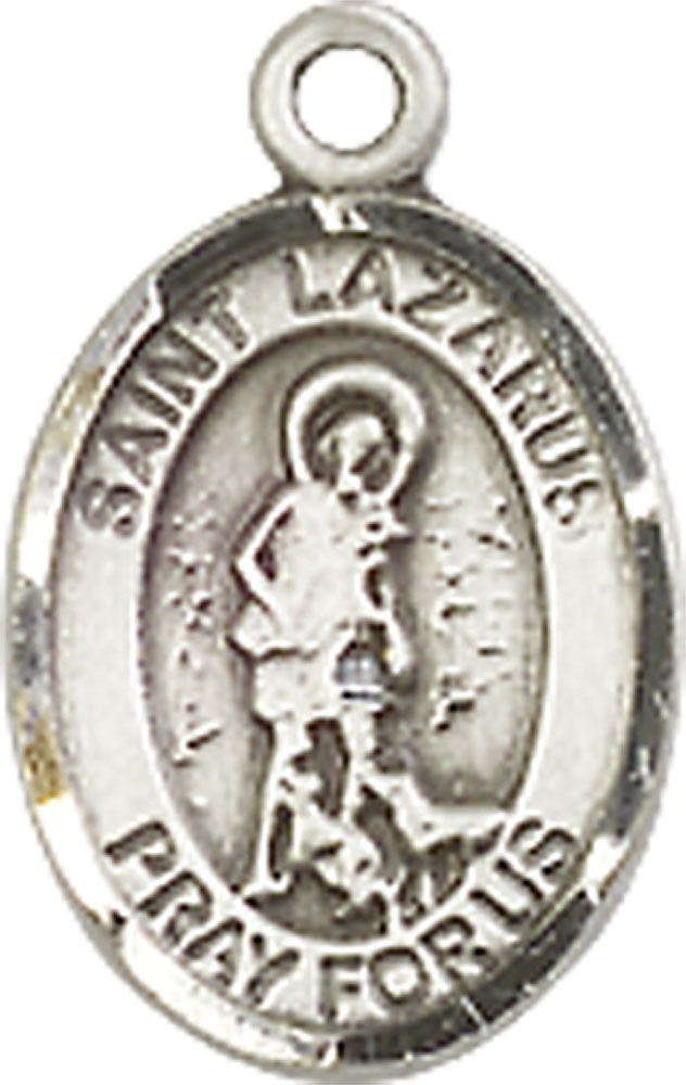 Sterling Silver Saint Lazarus Medal