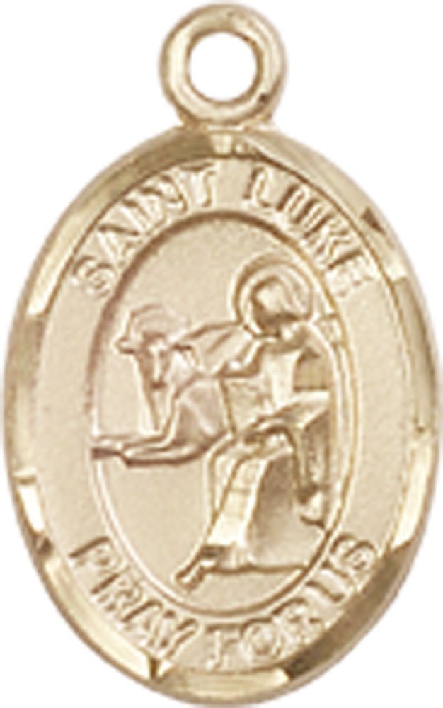 14kt Gold Filled Saint Luke the Apostle Medal