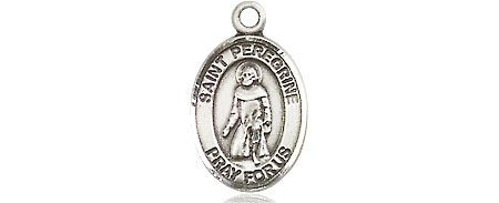 Sterling Silver Saint Peregrine Laziosi Medal