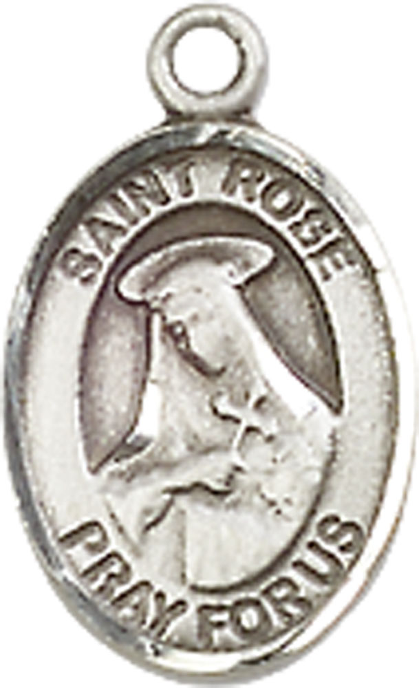 Sterling Silver Saint Rose of Lima Medal