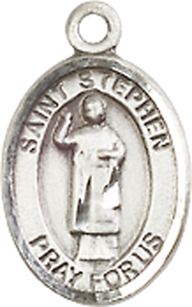 Sterling Silver Saint Stephen the Martyr Medal
