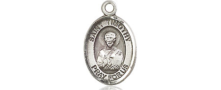 Sterling Silver Saint Timothy Medal