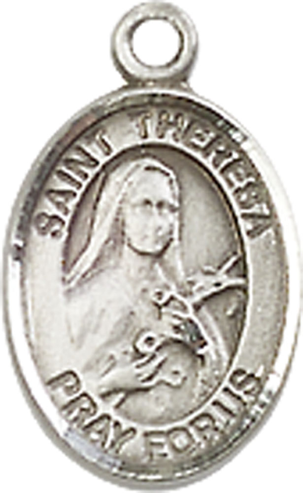 Sterling Silver Saint Theresa Medal