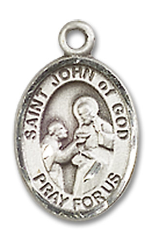 Sterling Silver Saint John of God Medal