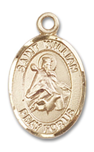 14kt Gold Filled Saint William of Rochester Medal