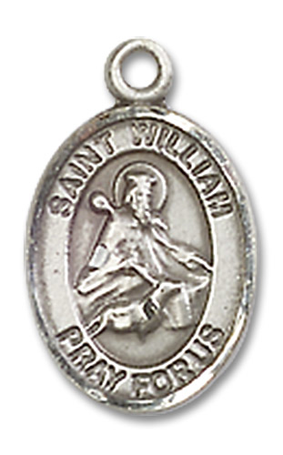Sterling Silver Saint William of Rochester Medal
