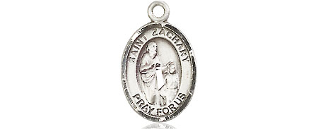 Sterling Silver Saint Zachary Medal