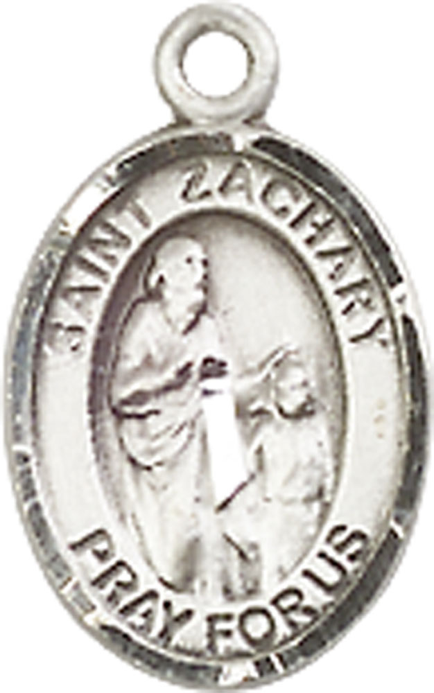 Sterling Silver Saint Zachary Medal