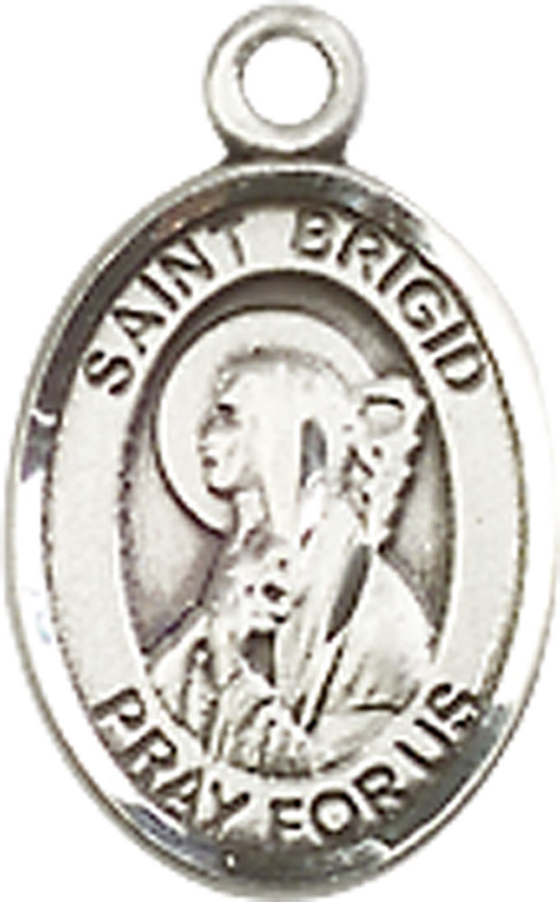 Sterling Silver Saint Brigid of Ireland Medal