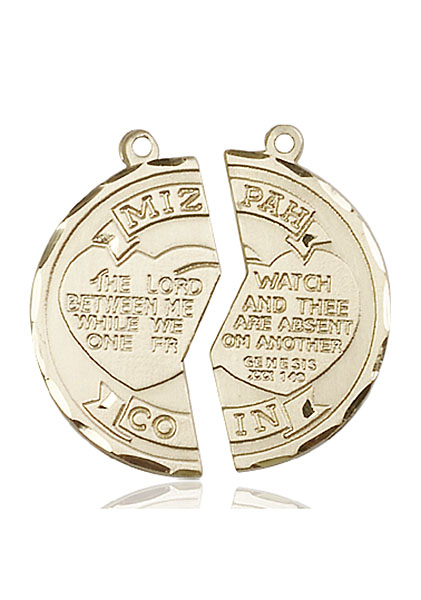 14kt Gold Miz Pah National Guard Medal