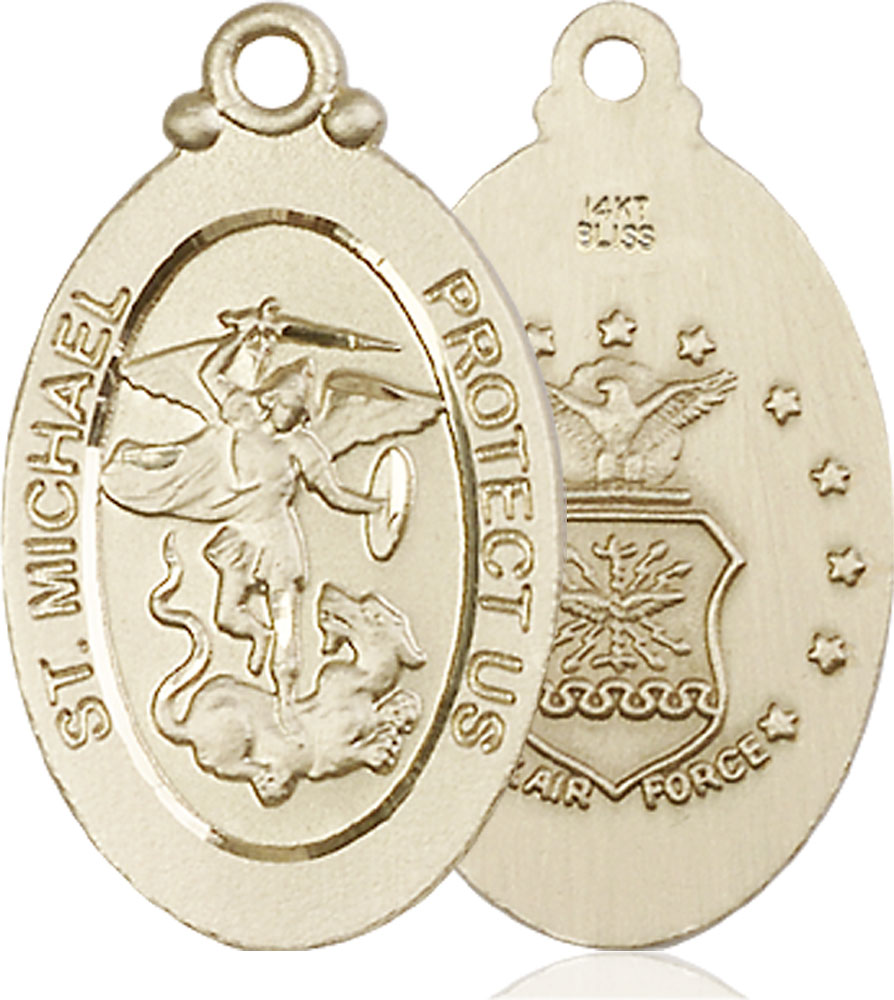 14kt Gold Saint Michael Air Force Medal