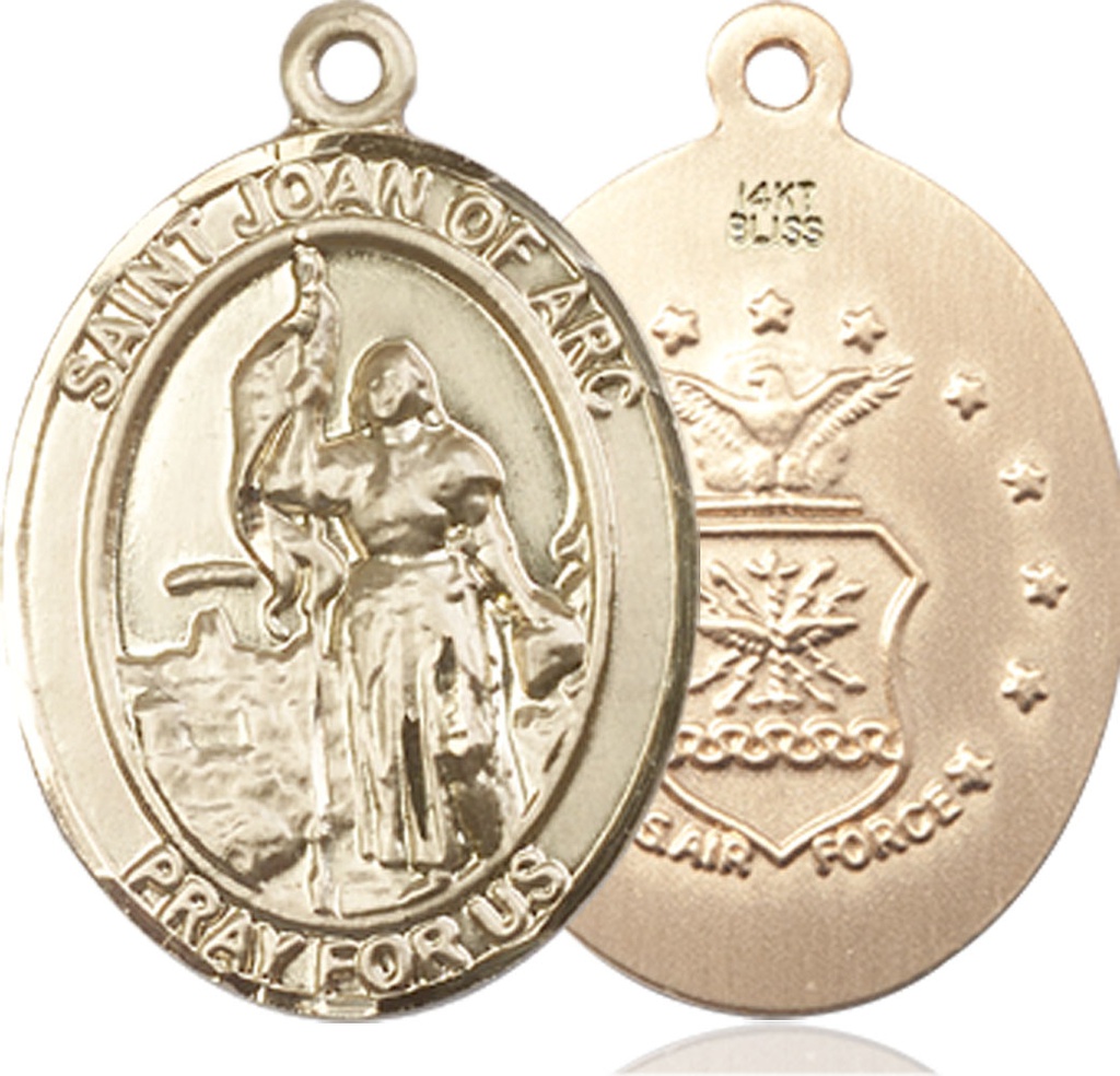 14kt Gold Saint Joan of Arc Air Force Medal