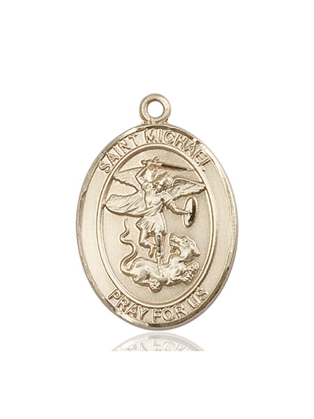 14kt Gold Saint Michael Paratrooper Medal