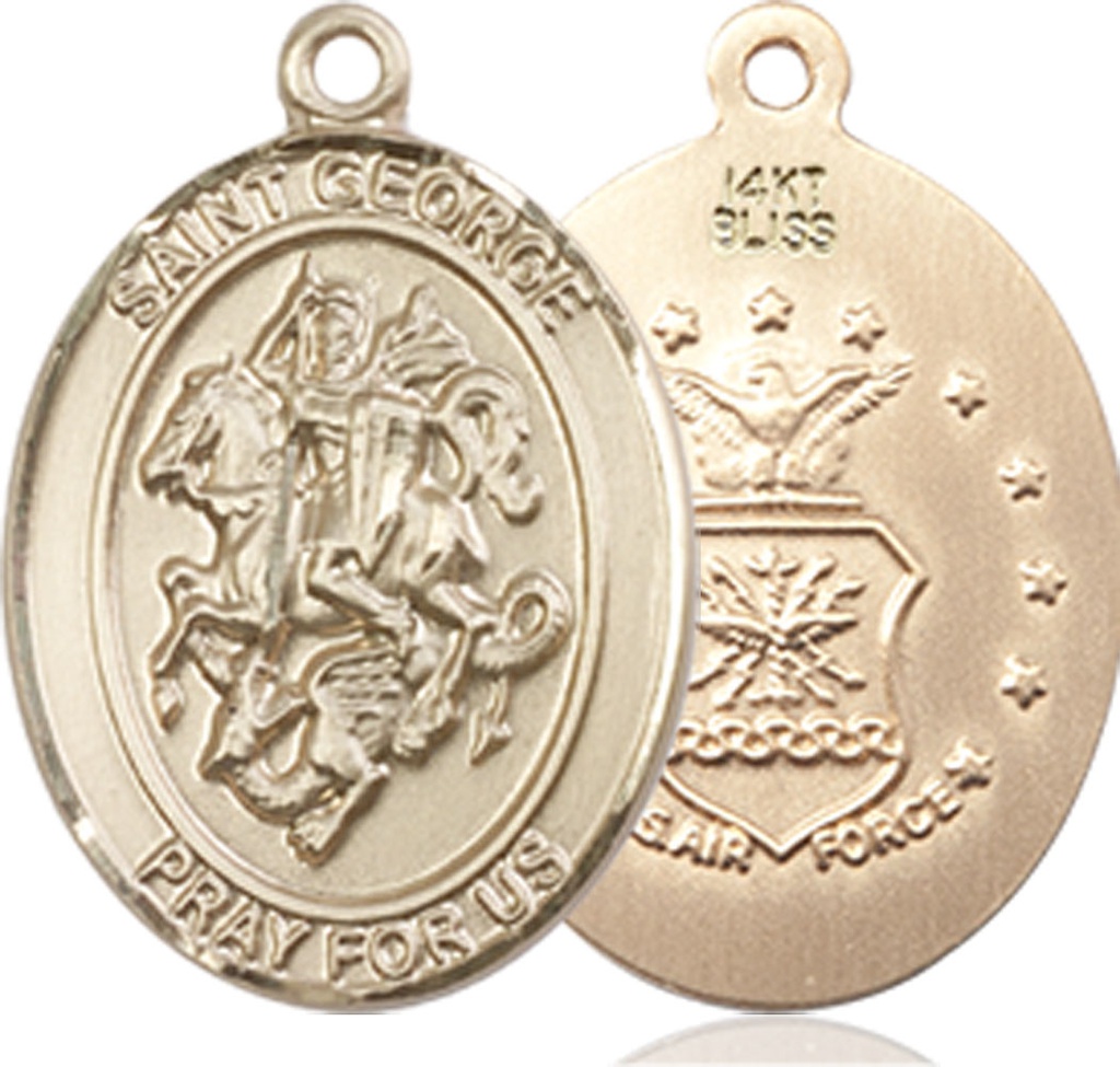 14kt Gold Saint George Air Force Medal