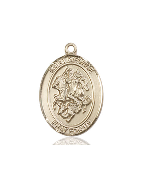 14kt Gold Saint George Paratrooper Medal
