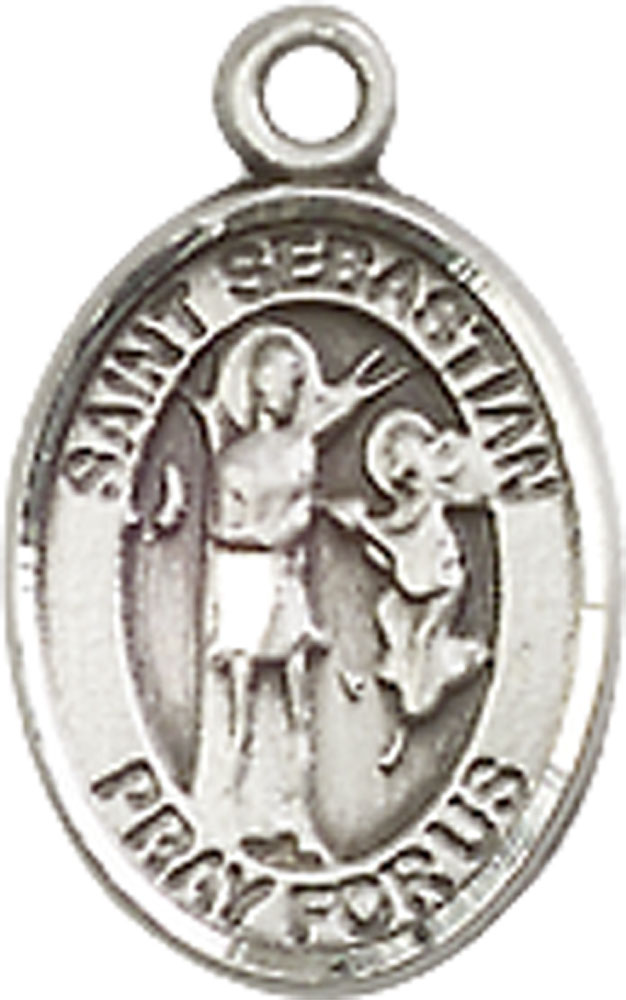 Sterling Silver Saint Sebastian Medal