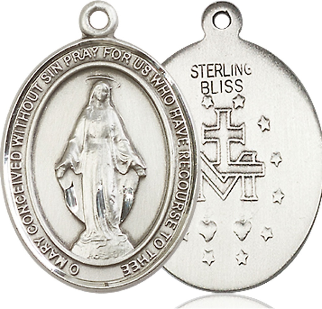 Sterling Silver Miraculous Medal - With Box