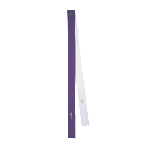 Purple/White Stole