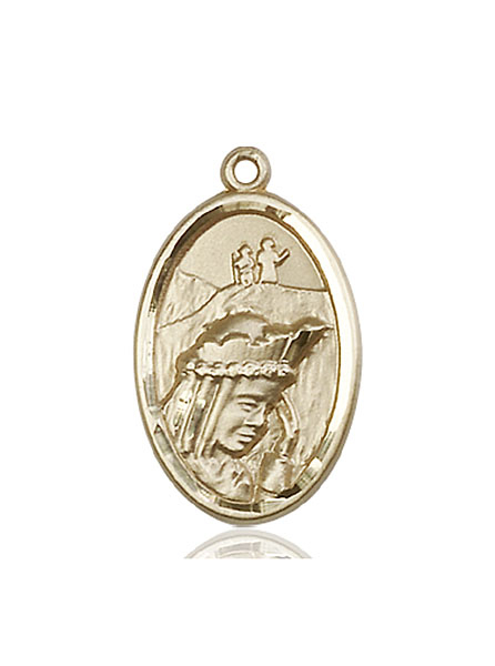 14kt Gold Our Lady of la Salette Medal