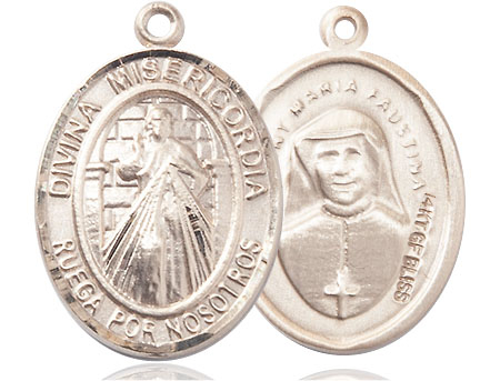 14kt Gold Filled Divina Misericordia Medal
