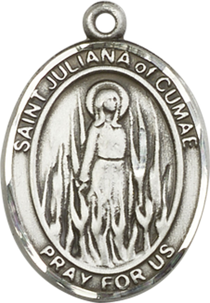 Sterling Silver Saint Juliana Medal