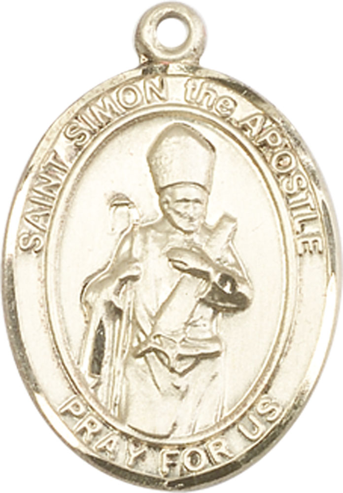 14kt Gold Filled Saint Simon Medal