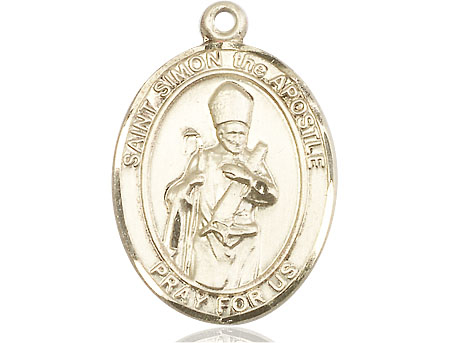 14kt Gold Filled Saint Simon Medal