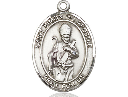 Sterling Silver Saint Simon Medal