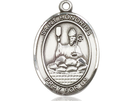 Sterling Silver Saint Honorius Medal