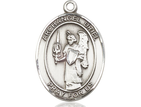 Sterling Silver Saint Uriel the Archangel Medal