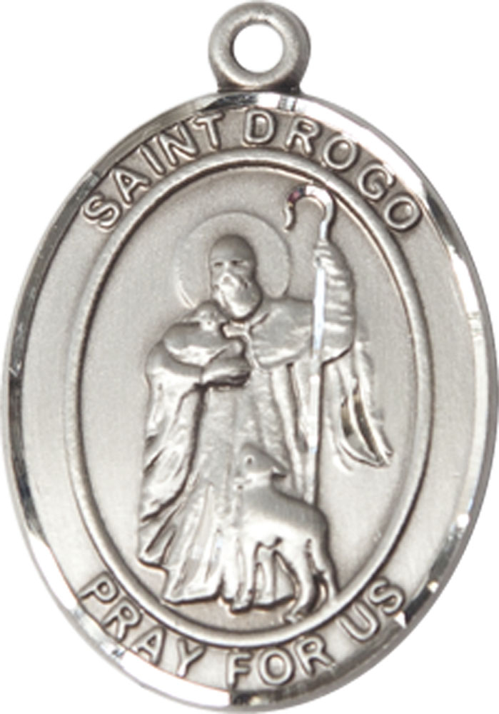 Sterling Silver Saint Drogo Medal