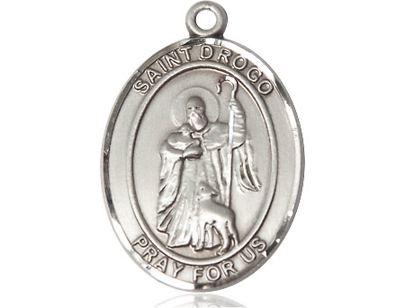 Sterling Silver Saint Drogo Medal