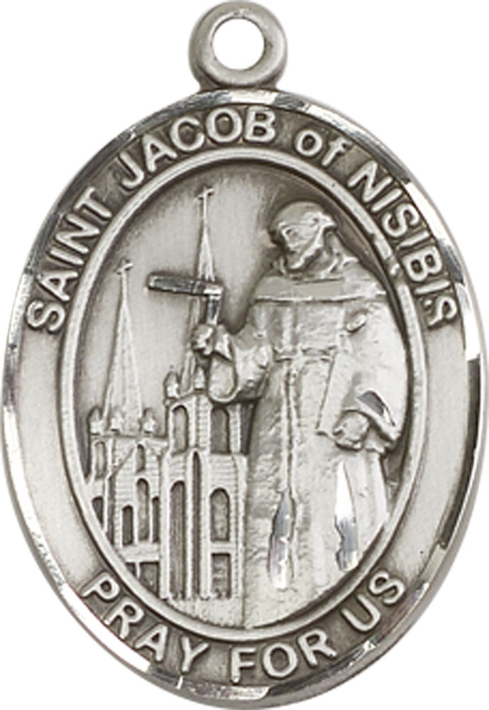 Sterling Silver Saint Jacob of Nisibis Medal