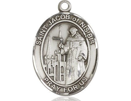 Sterling Silver Saint Jacob of Nisibis Medal