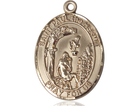 14kt Gold Filled Paul the Hermit Medal